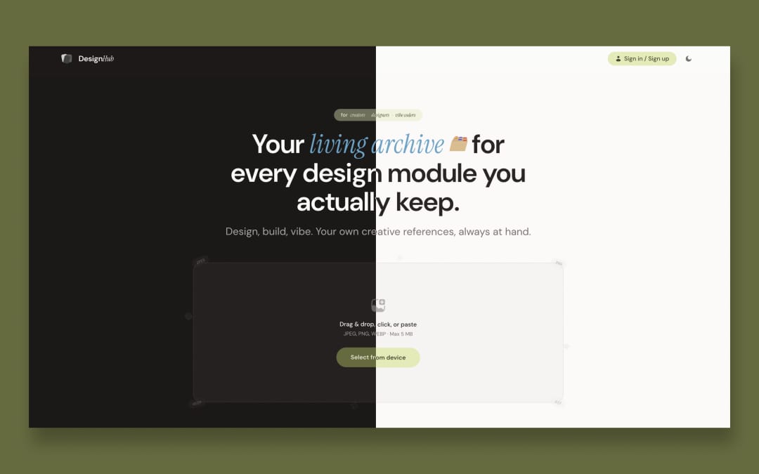 A Web App for Design Curation and Management